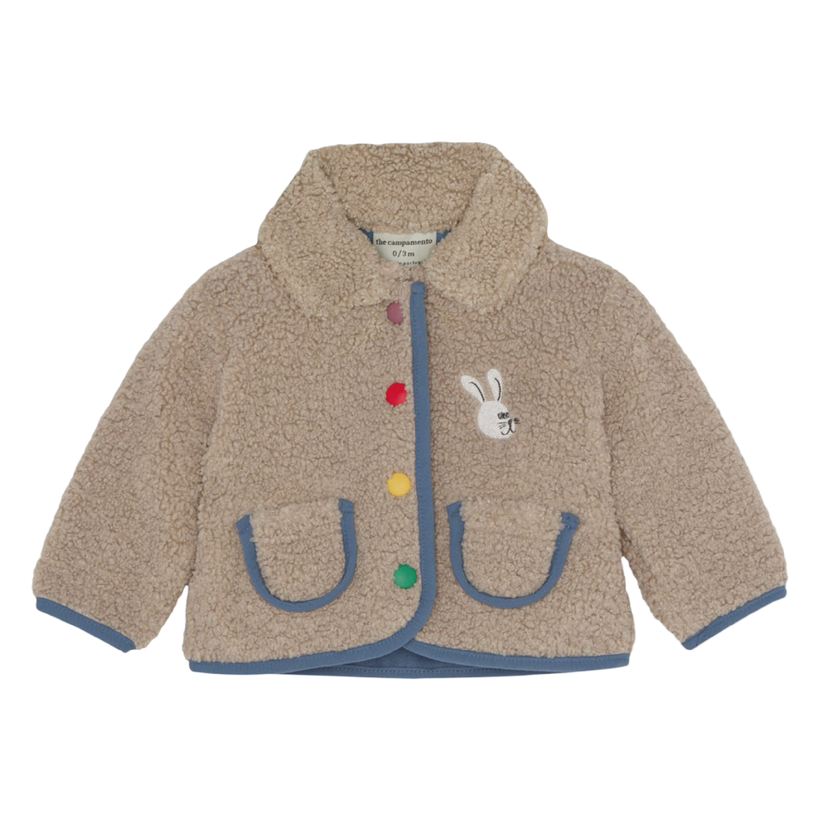♡新品♡ the campamento ecru teddy jacket 4Y The Campamento Teddy Baby Jacket Ecru – La Gentile Store