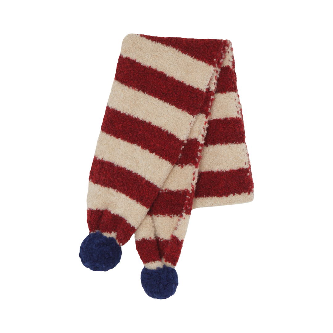 The Campamento Red Striped Wool Scarf