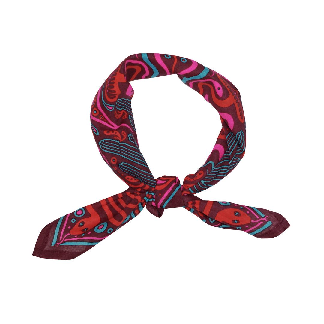 Mishka Cotton Kids Bandana Purple