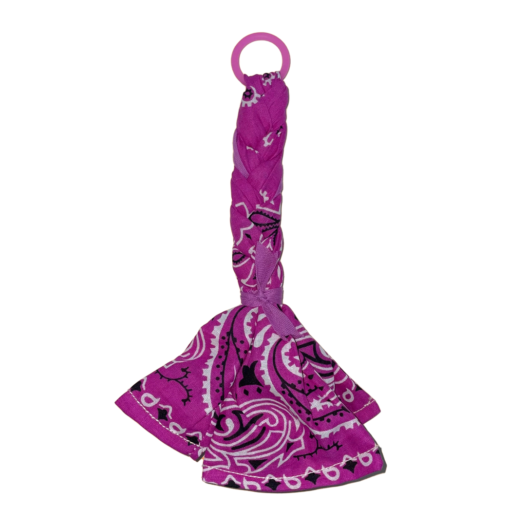 Bandana Pacifier Cord Fuchsia - La Gentile Store