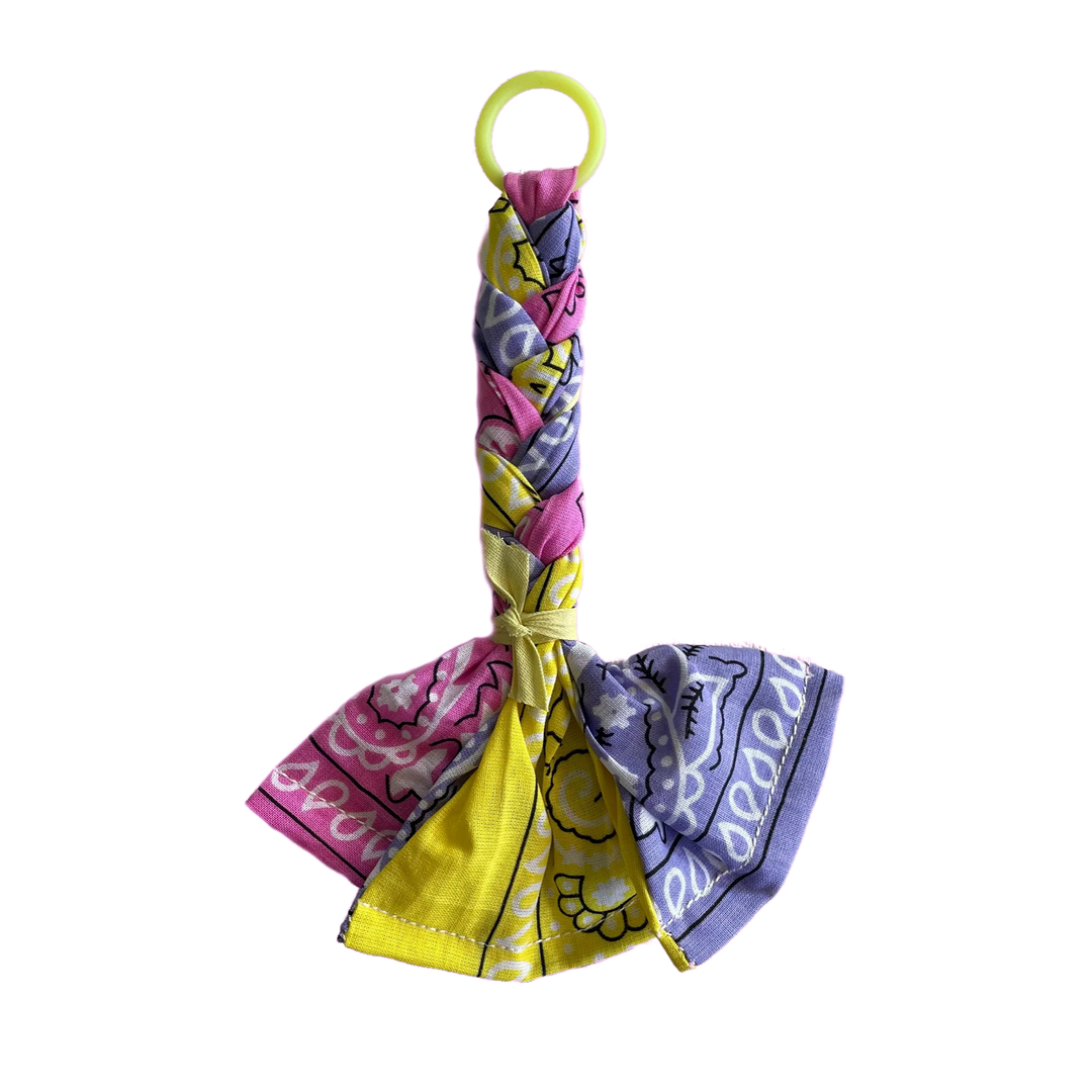 Bandana Pacifier Cord Multi Lilac - La Gentile Store
