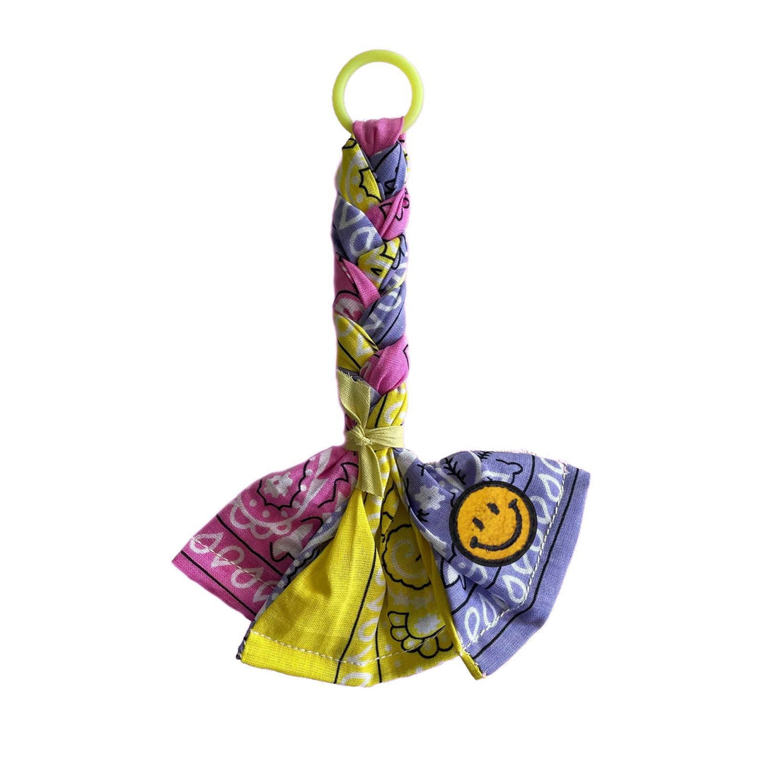 Bandana Pacifier Cord Multi Lilac Smiley - La Gentile Store