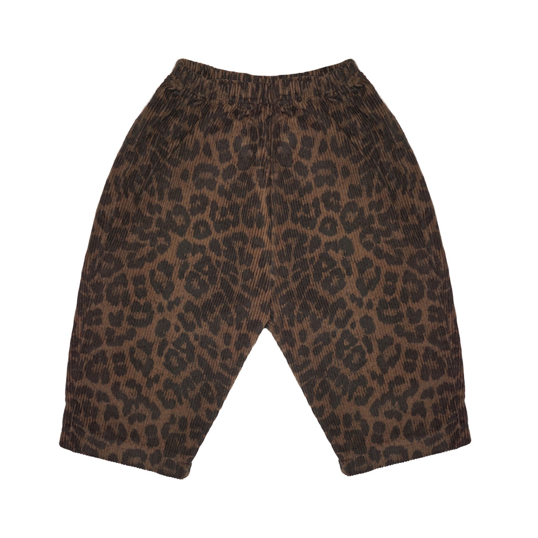 Leopard Corduroy Pants