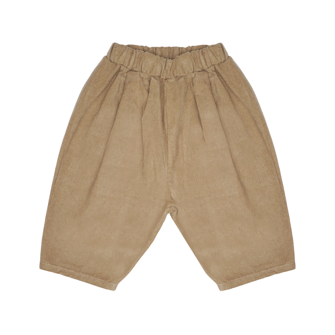 Baggy Rib Baby Pants Camel