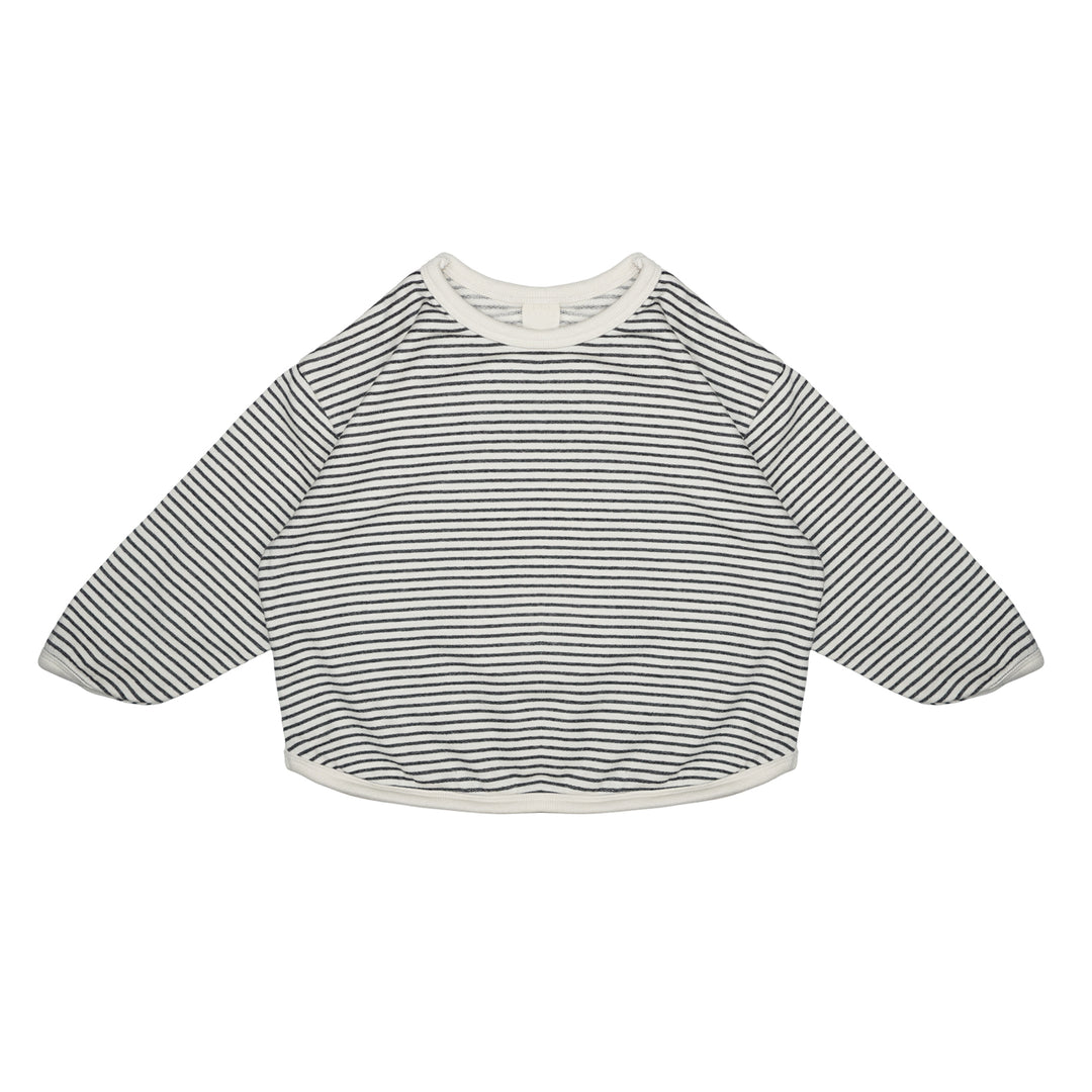 Basic Tee Charcoal Stripe