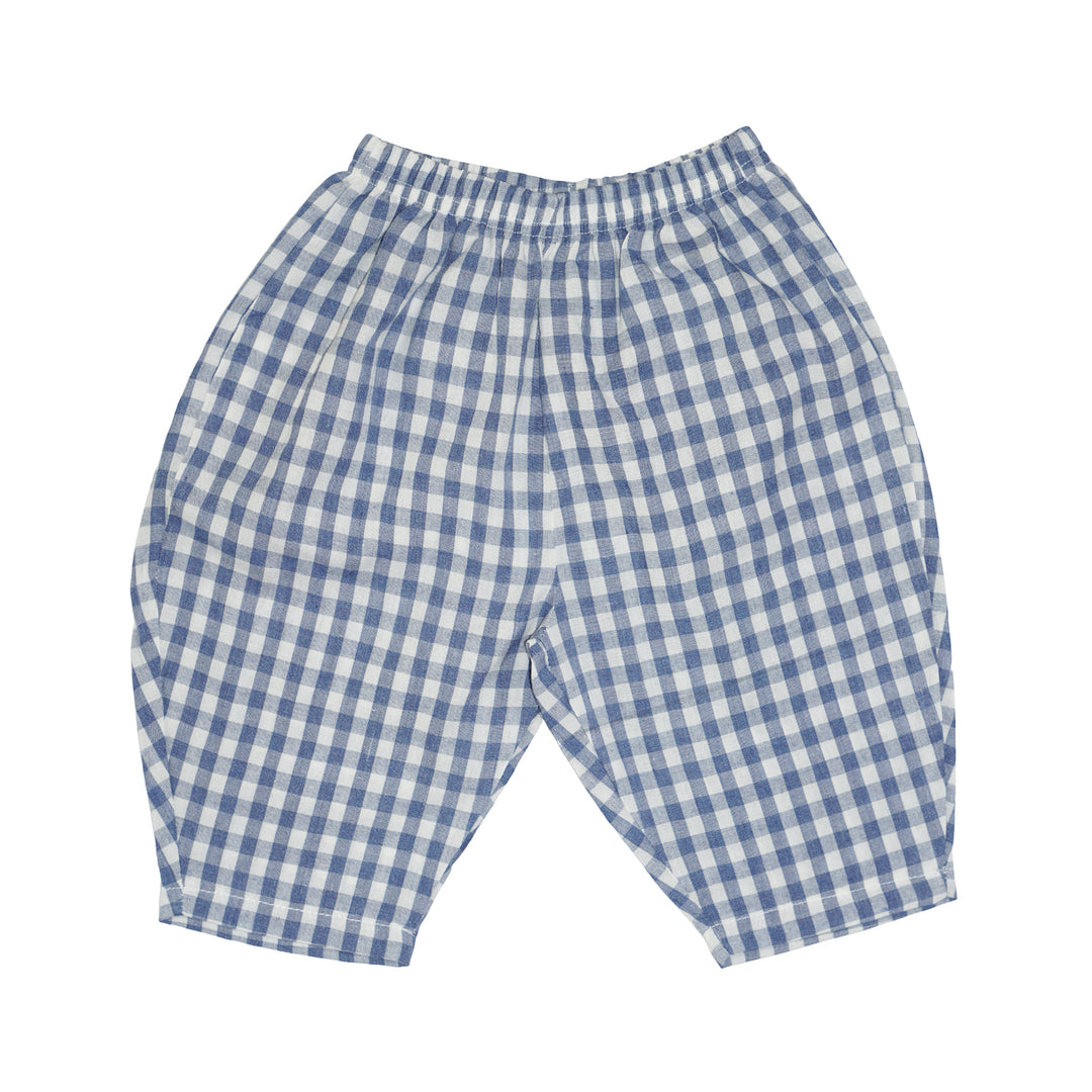 Baby Check Pants Blue