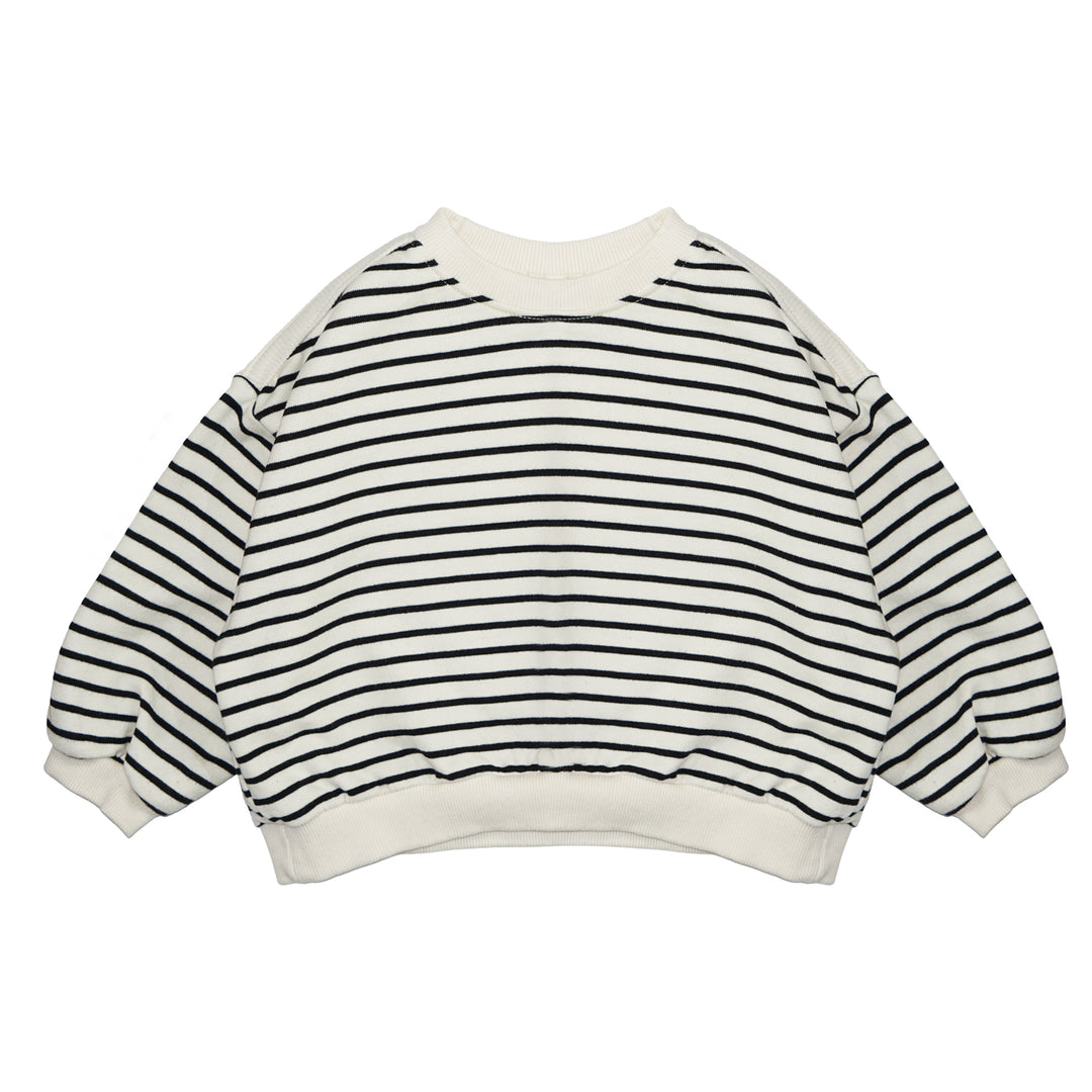 Striped Sweatshirt Cream
