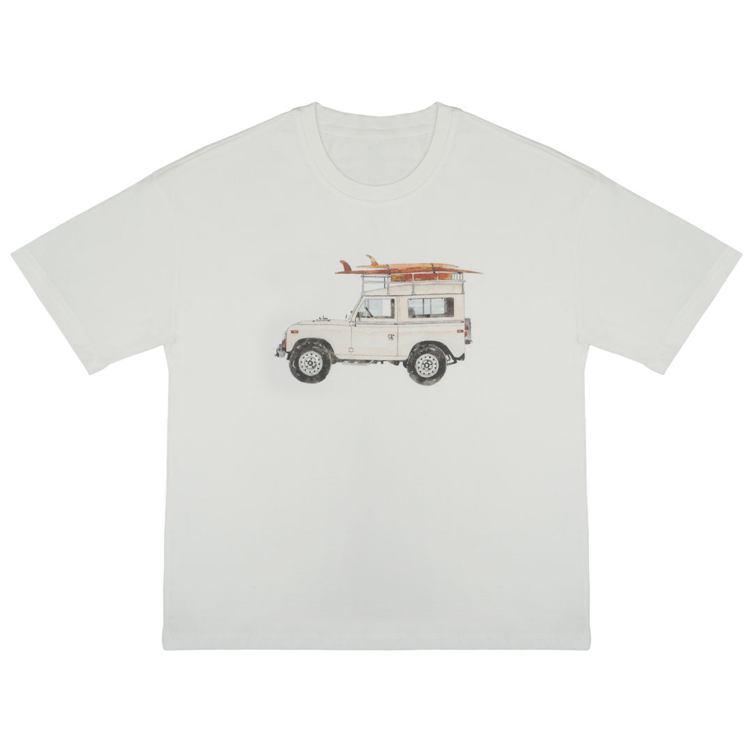 Camper Van Tee White