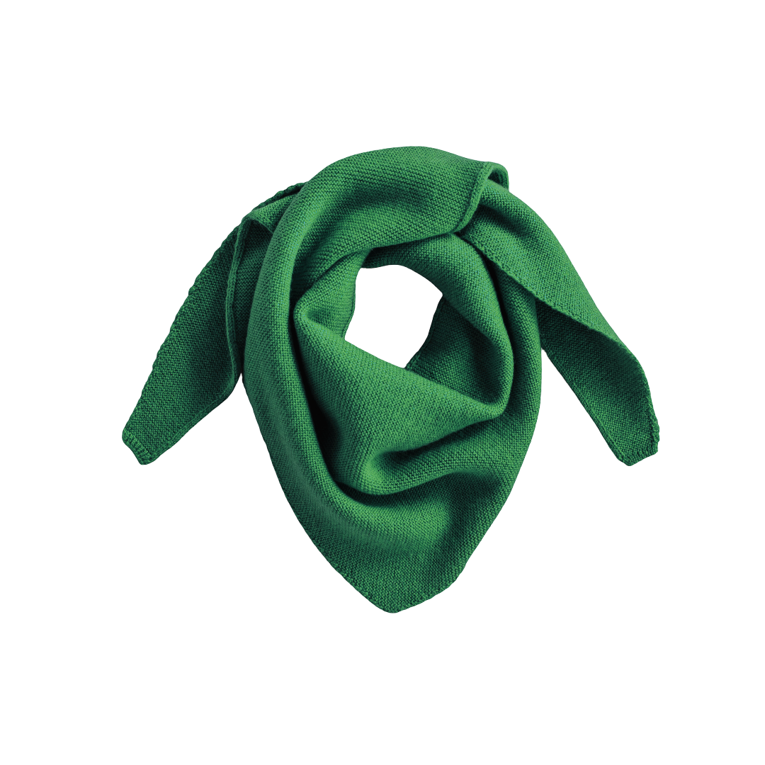 Hvid Grass Triangle Scarf Josephina Wool Triangle Scarf Hvid