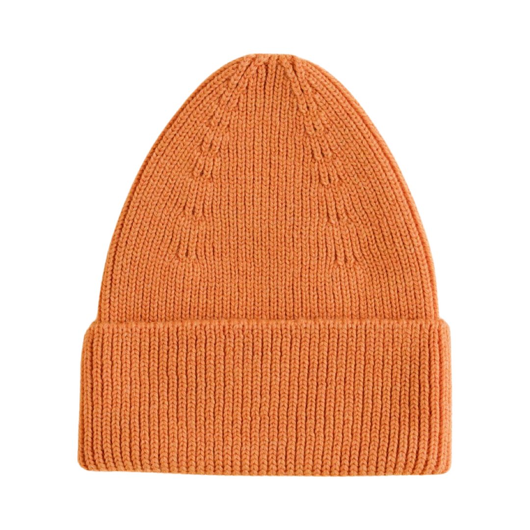 Hvid Fonzie Kids Beanie Orange - La Gentile Store