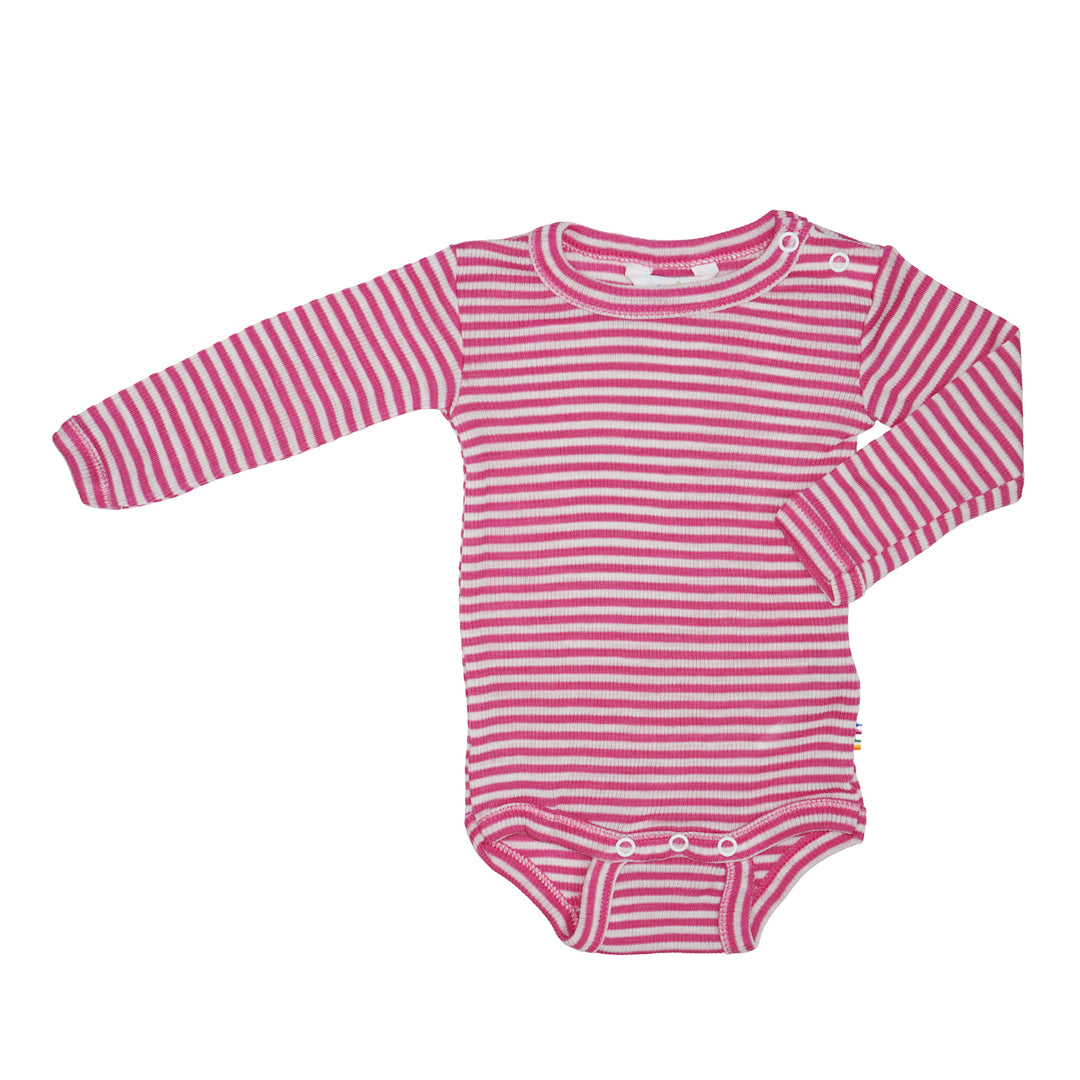 Joha Long Sleeve Body Wool & Silk Pink Stripe