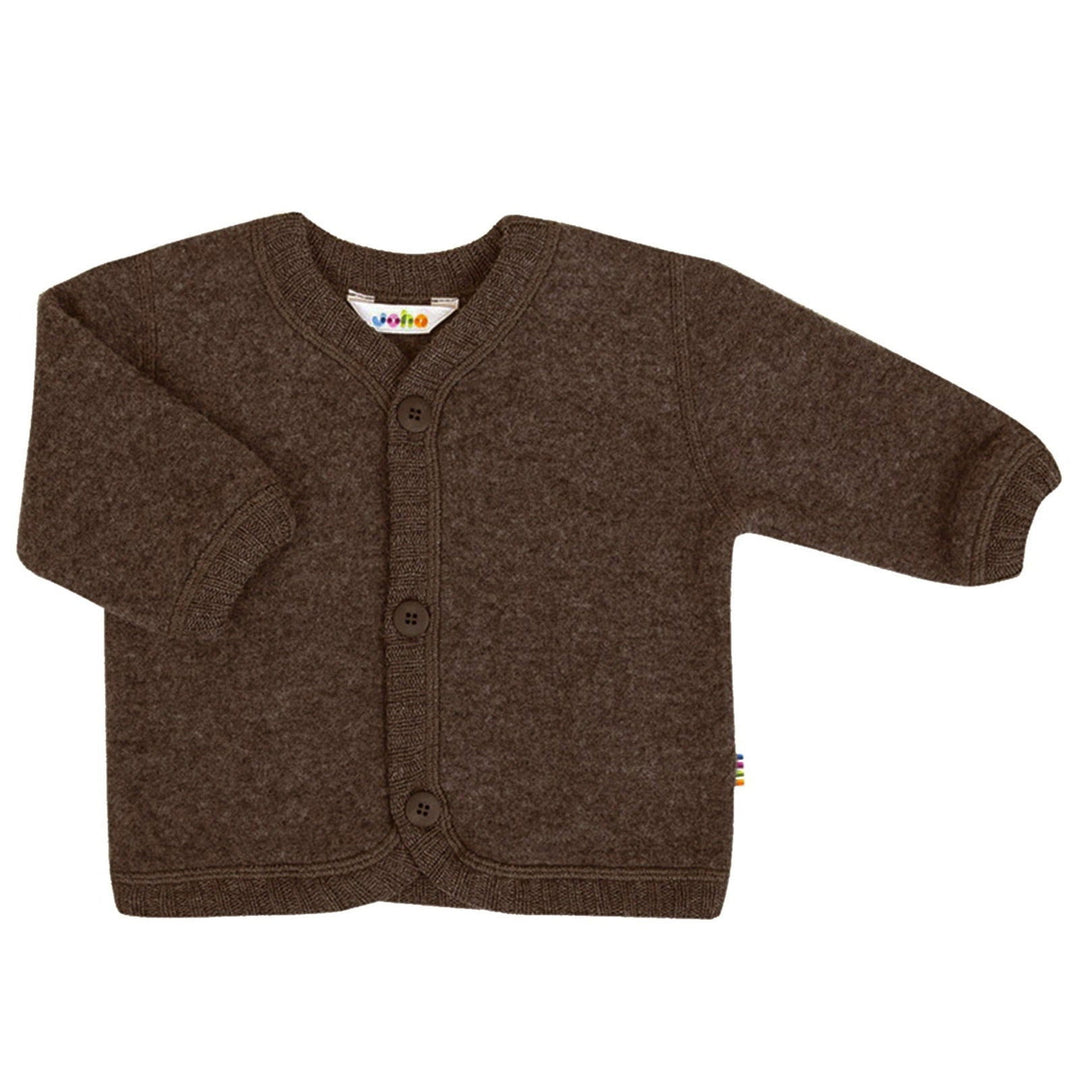 Joha Cardigan Wool Fleece Brown - La Gentile Store