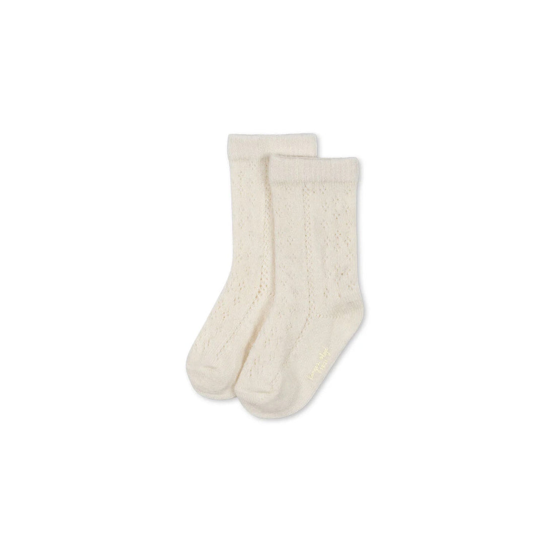 Wool Pointelle Socks