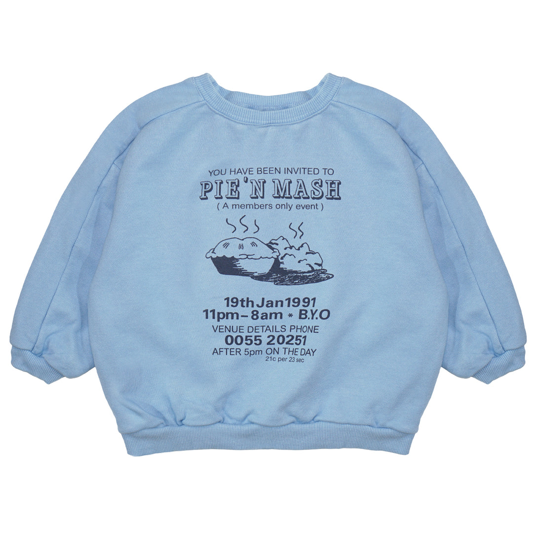 Pie & Mash Sweatshirt Blue