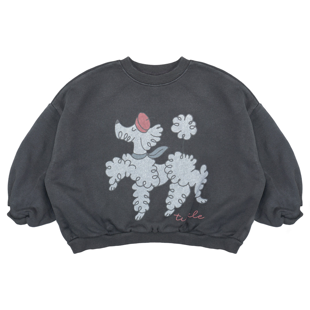 Poodle Sweatshirt Charcoal