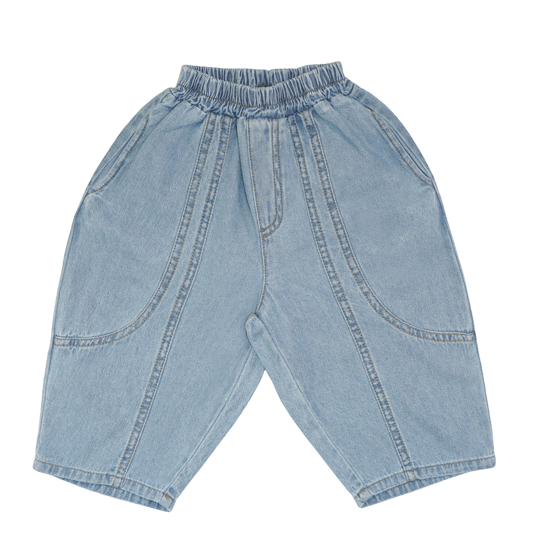 Slit Denim Jeans Light Wash