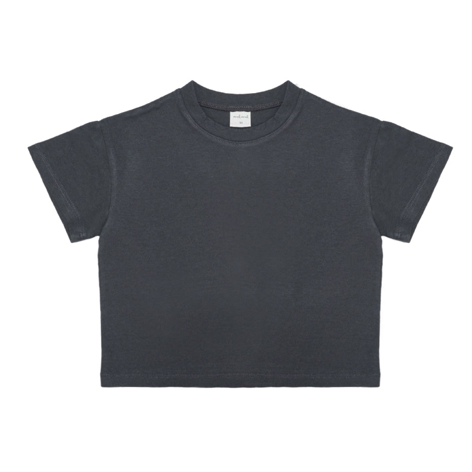 Loose Fit Kids Tee Charcoal