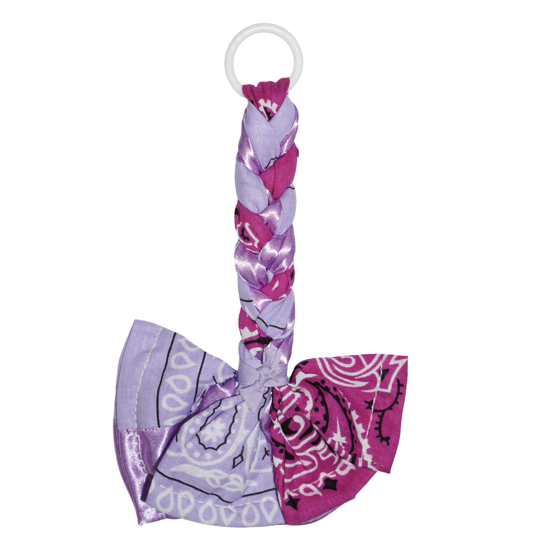 Bandana Pacifier Cord Satin Lilac