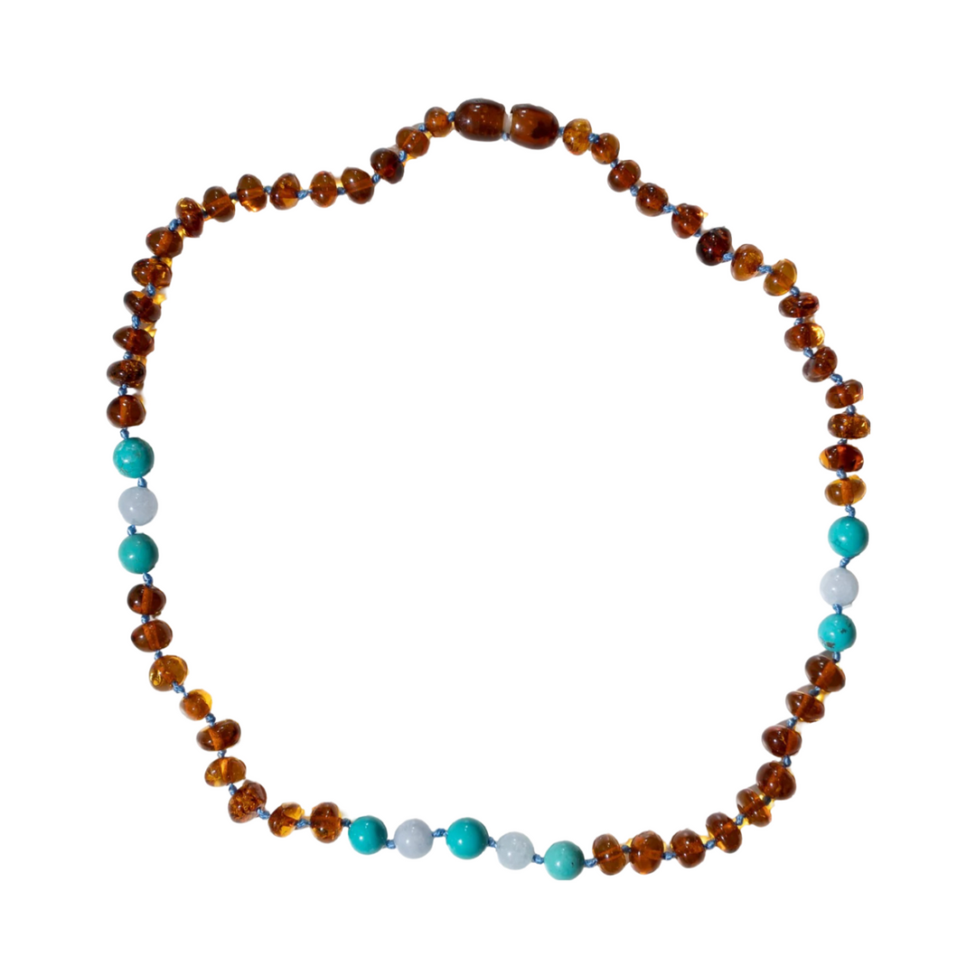 Nirrimis Amber Kids Necklace Ocean - La Gentile Store