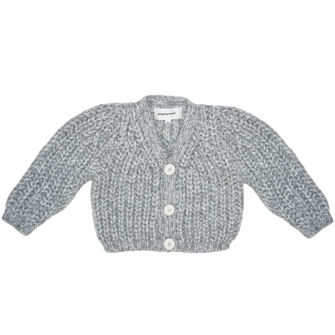 Pequeno Tocon Wool Cardigan Grey
