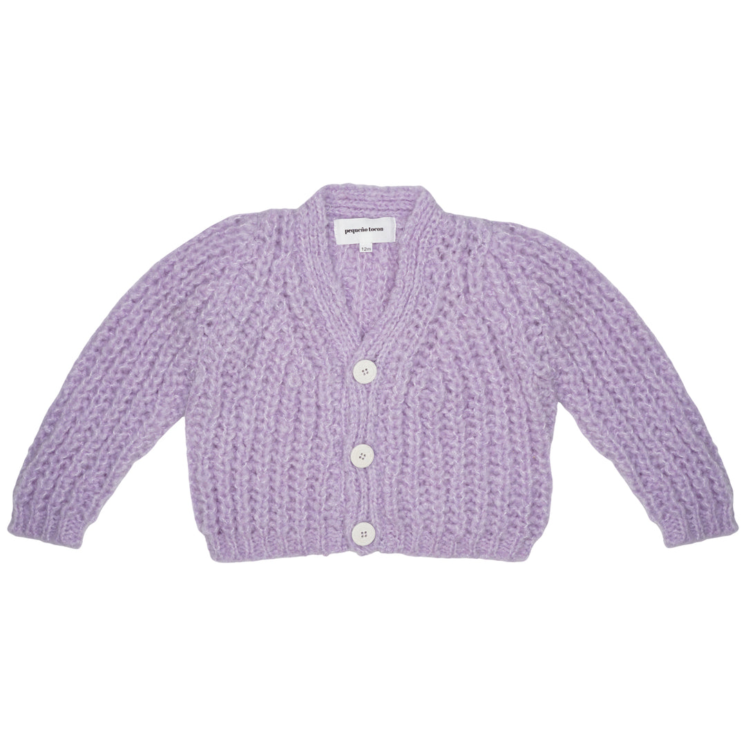 Pequeno Tocon Wool Cardigan Lilac
