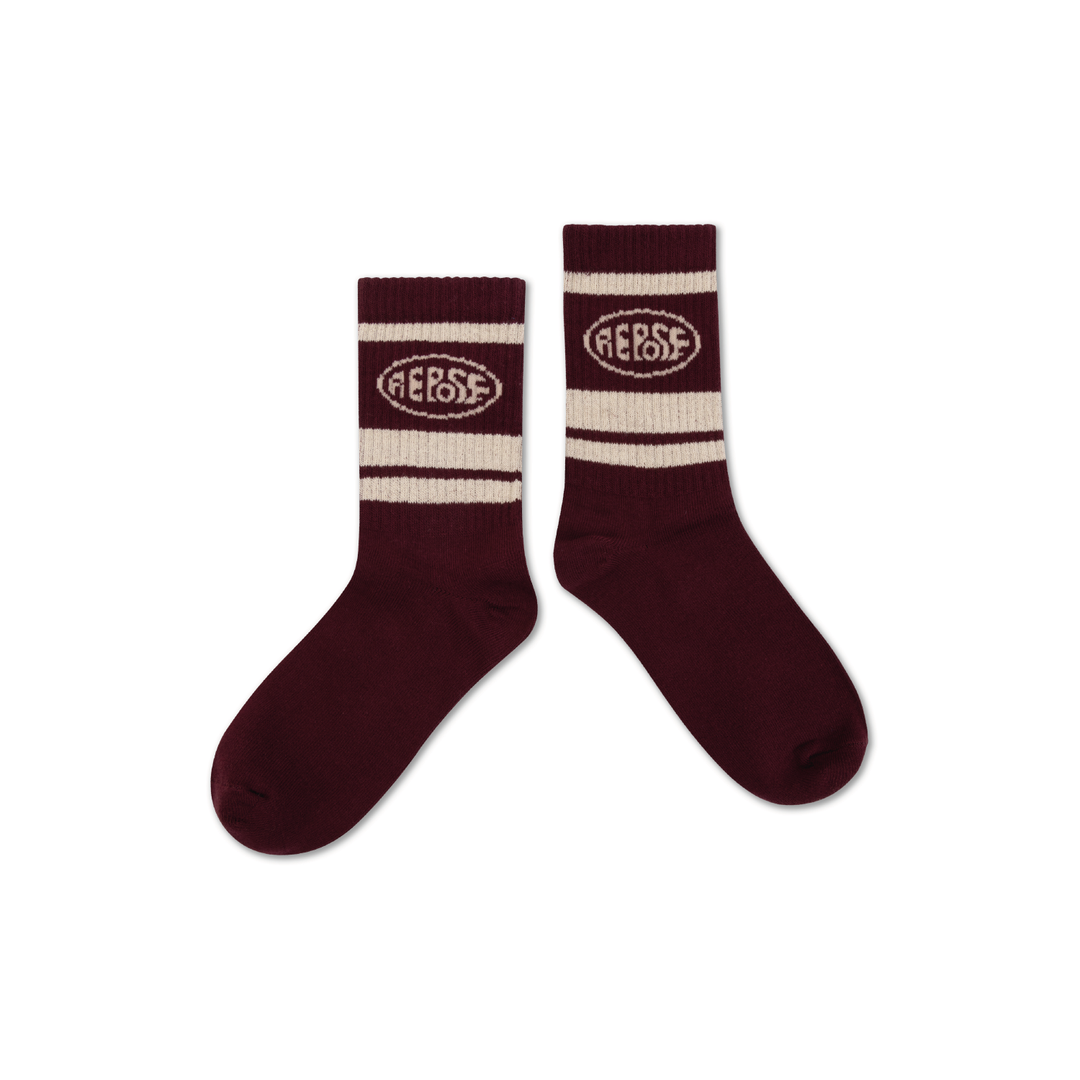 Repose AMS Burgundy Sporty Socks