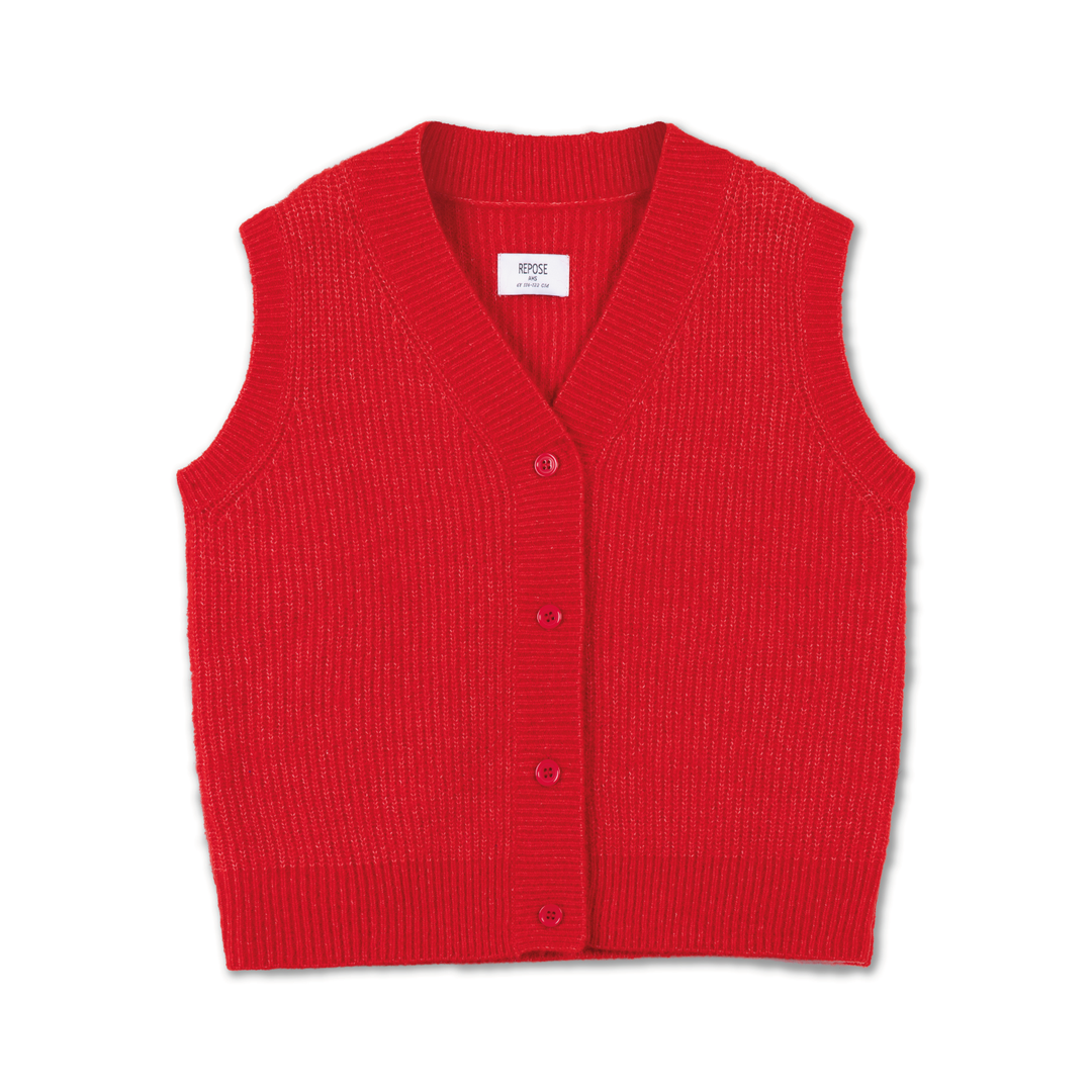 Repose AMS Red Knit Vest