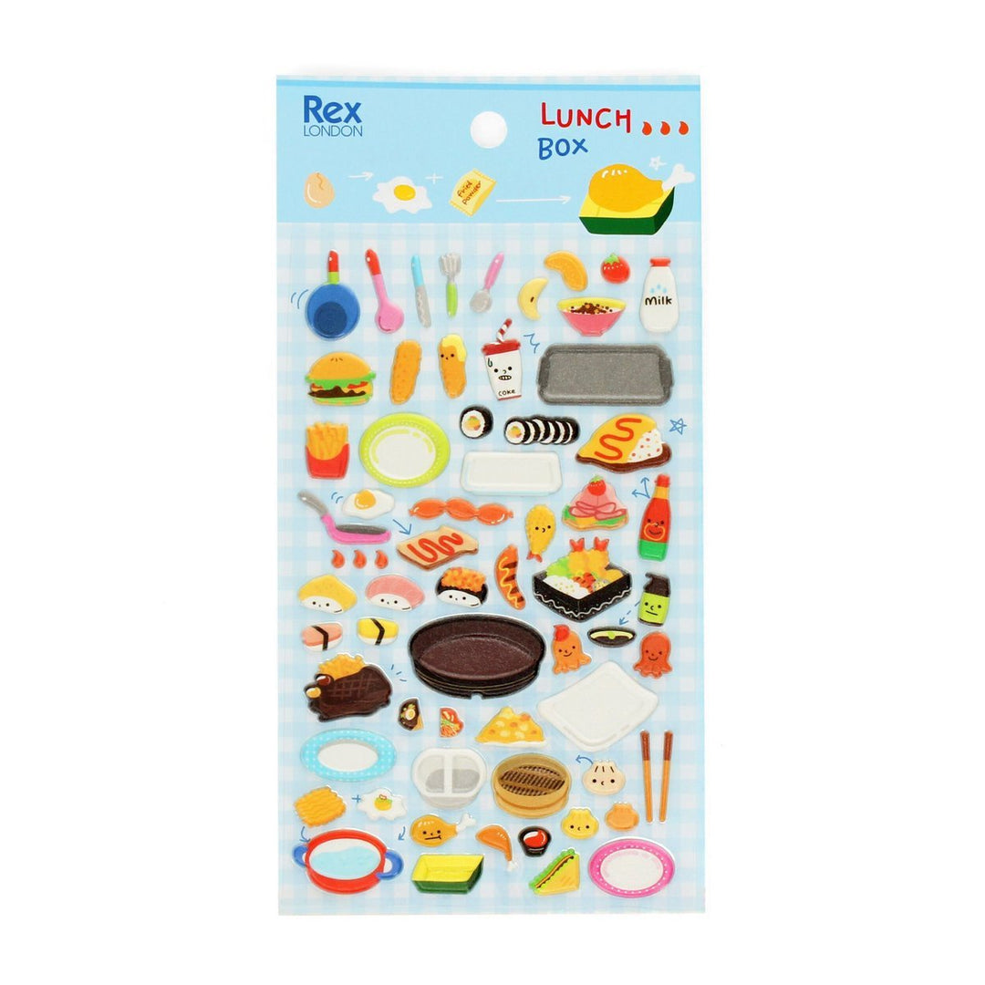 Lunch Box 3D Stickers