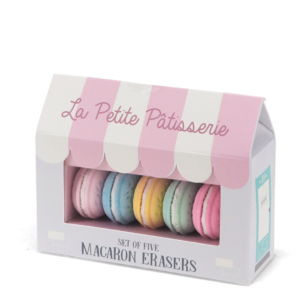 Rex London Macarons Eraser - Set of 5 - Macaron Eraser – La