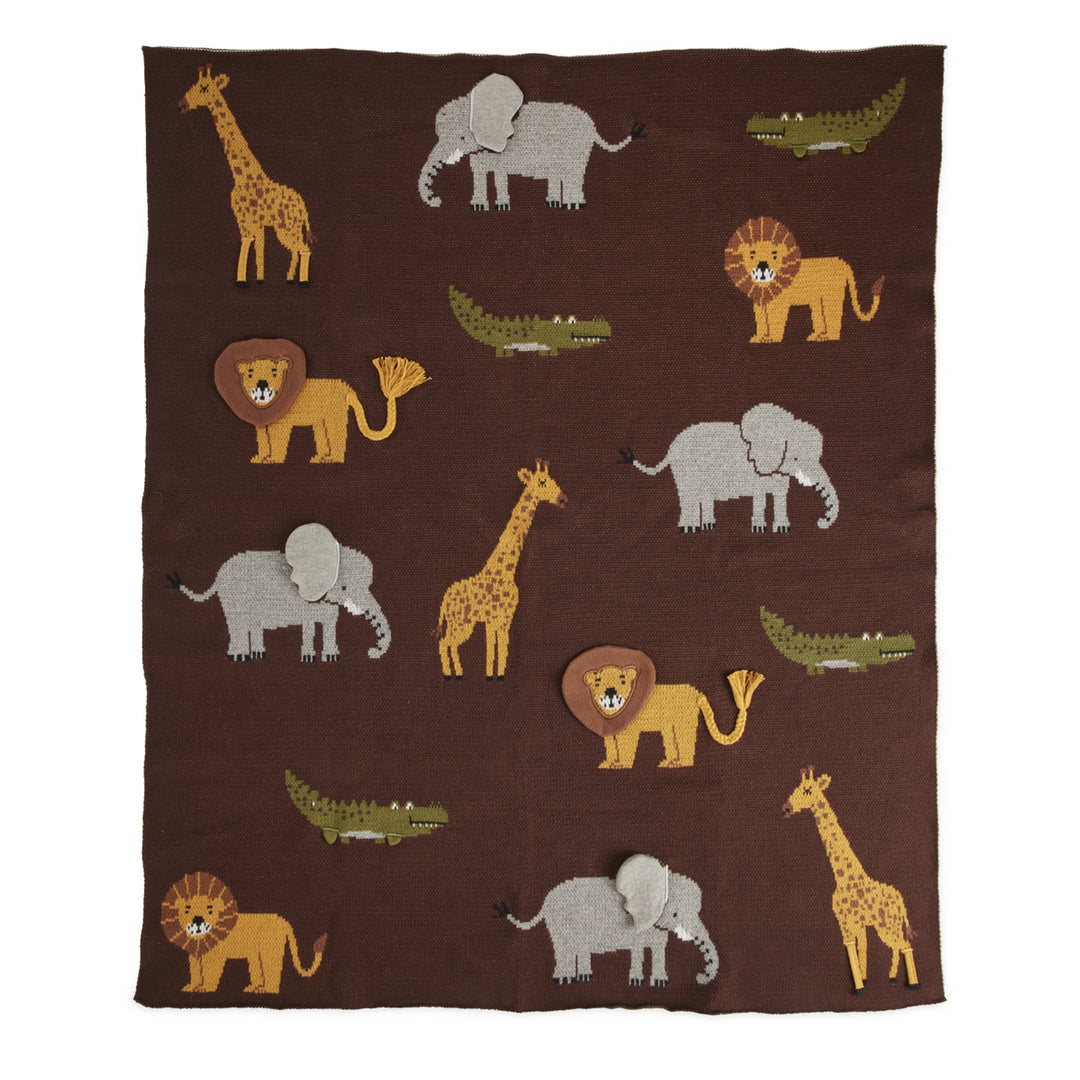 Rice Baby Blanket Brown