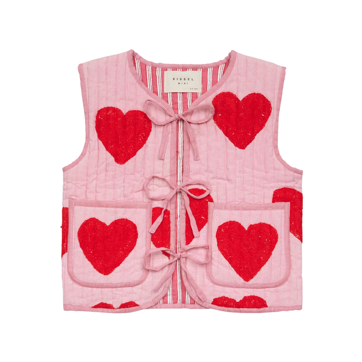 Sissel Edelbo Honey Mini Vest Red Heart