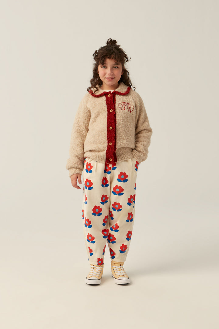 The Campamento Wool Squirrels Cardigan Ecru