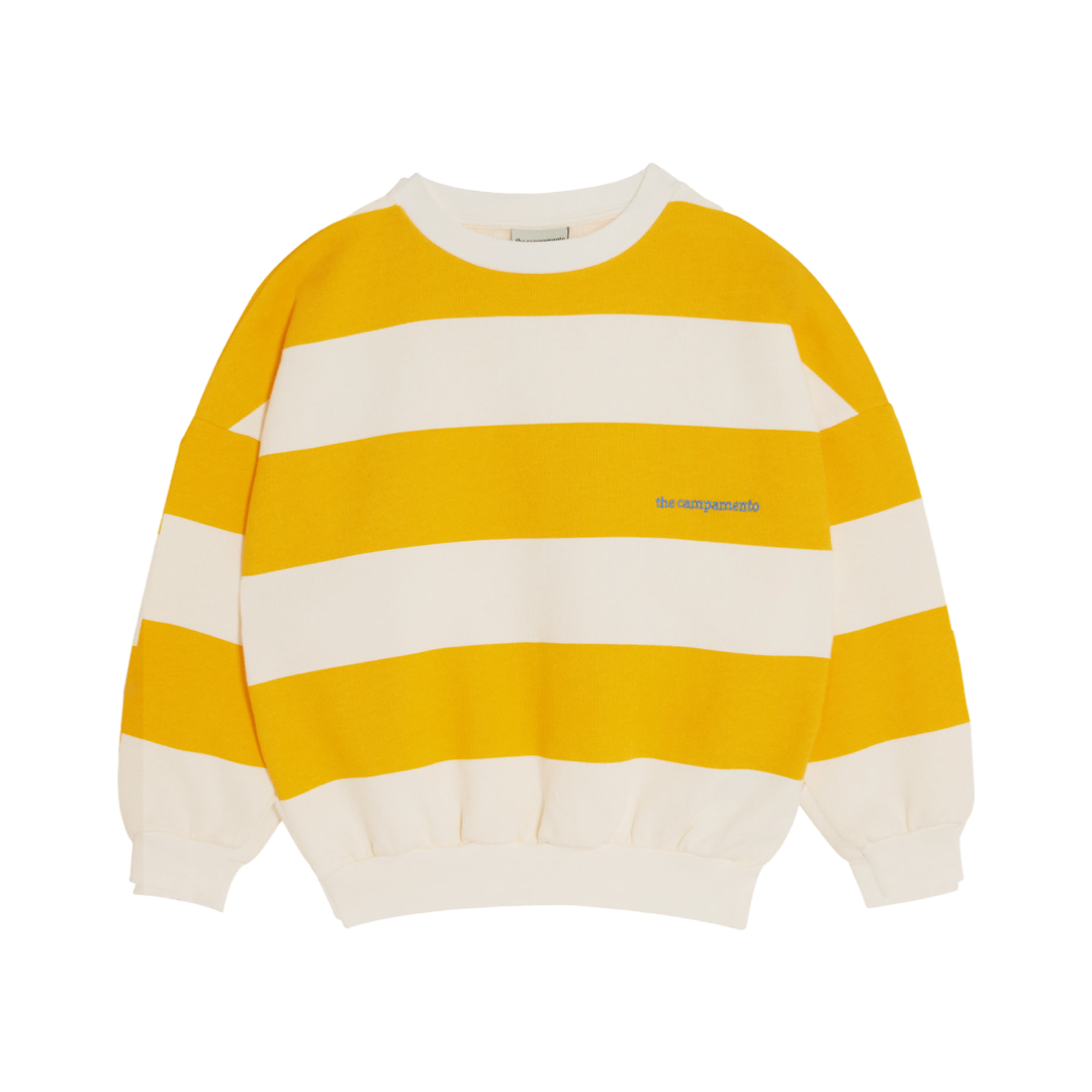the campamento アウター　5-6y The Campamento Yellow Stripe Oversized Sweatshirt