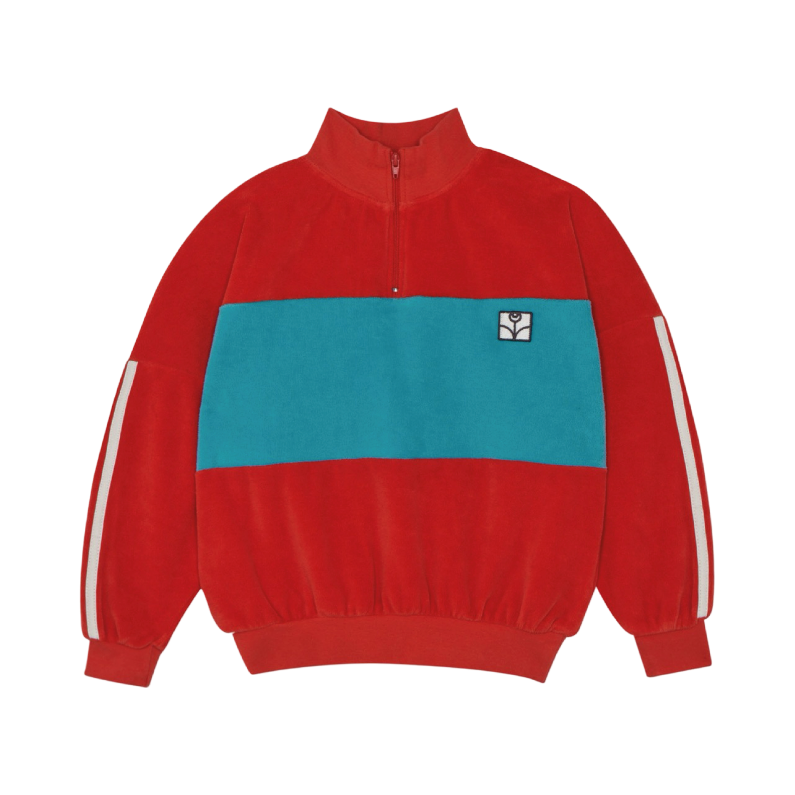 The Campamento Red Velour Sweatshirt Red The Campamento