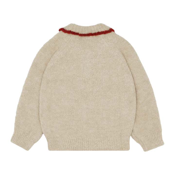 The Campamento Wool Squirrels Cardigan Ecru