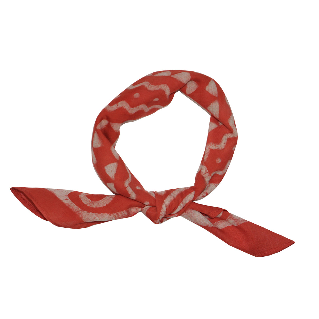 Vintage Cotton Kids Bandana Bright Red