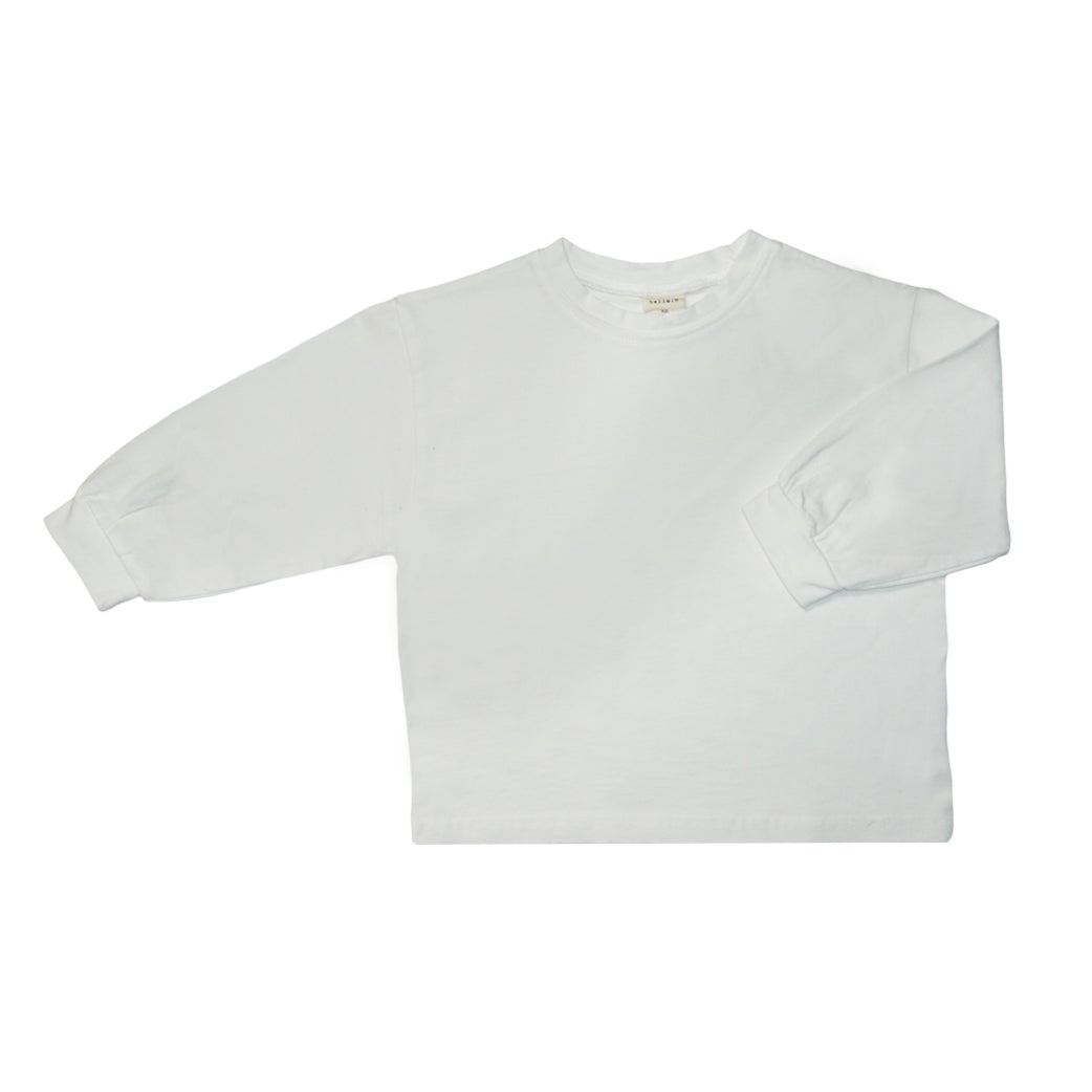 Loose Long Sleeve Shirt White