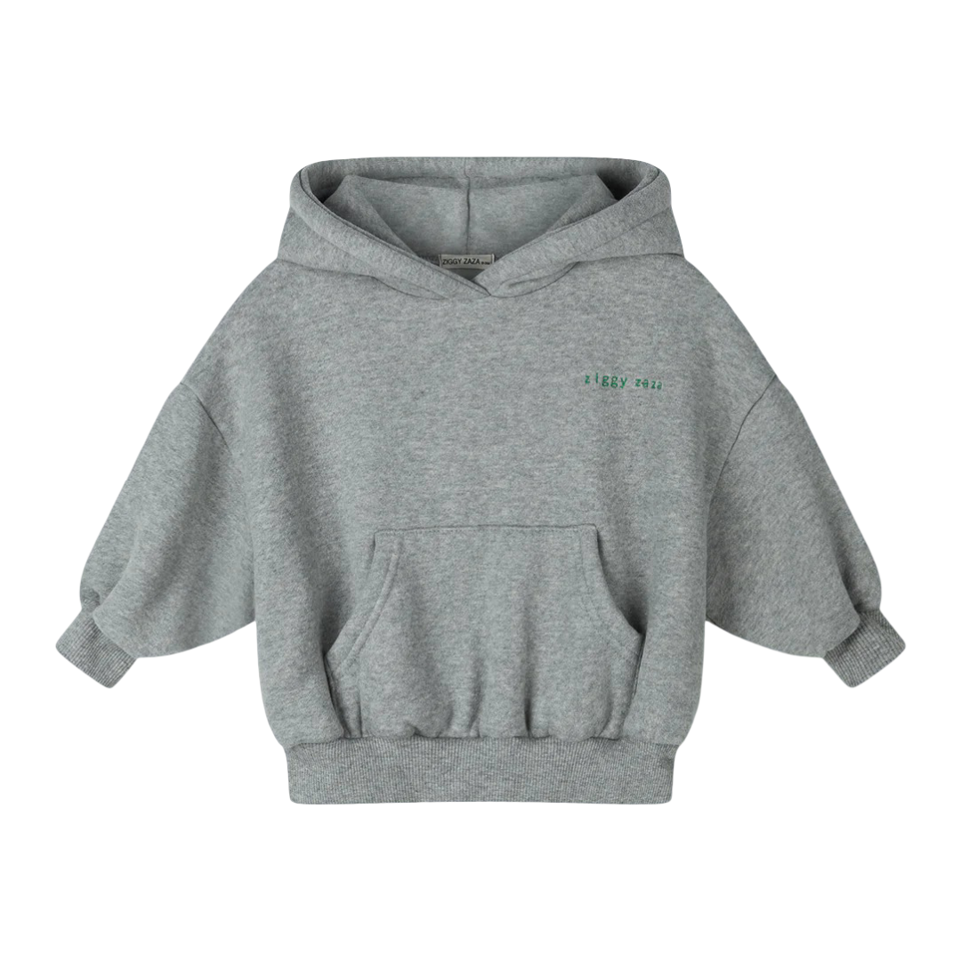 Ziggy Zaza Rocky Hoodie Grey Melange - Ziggy Zaza Sweatshirt – La