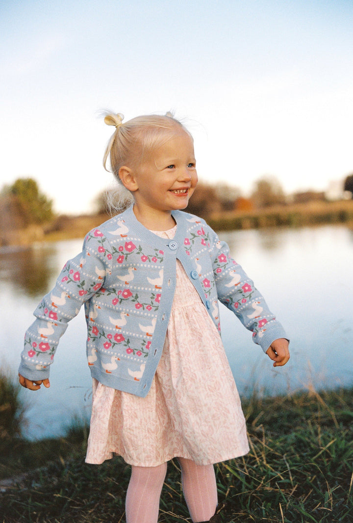 Juni Duckies Cardigan Sky