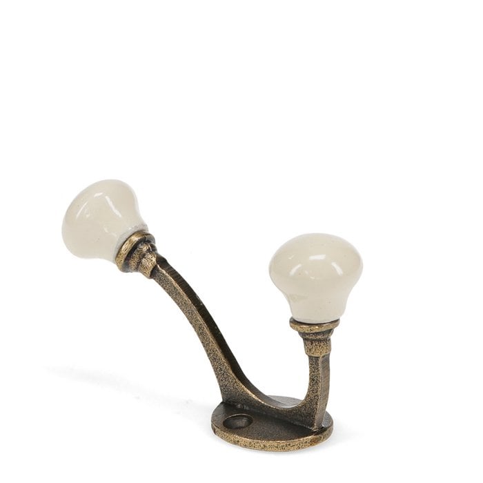 Ceramic Double Hook Cream