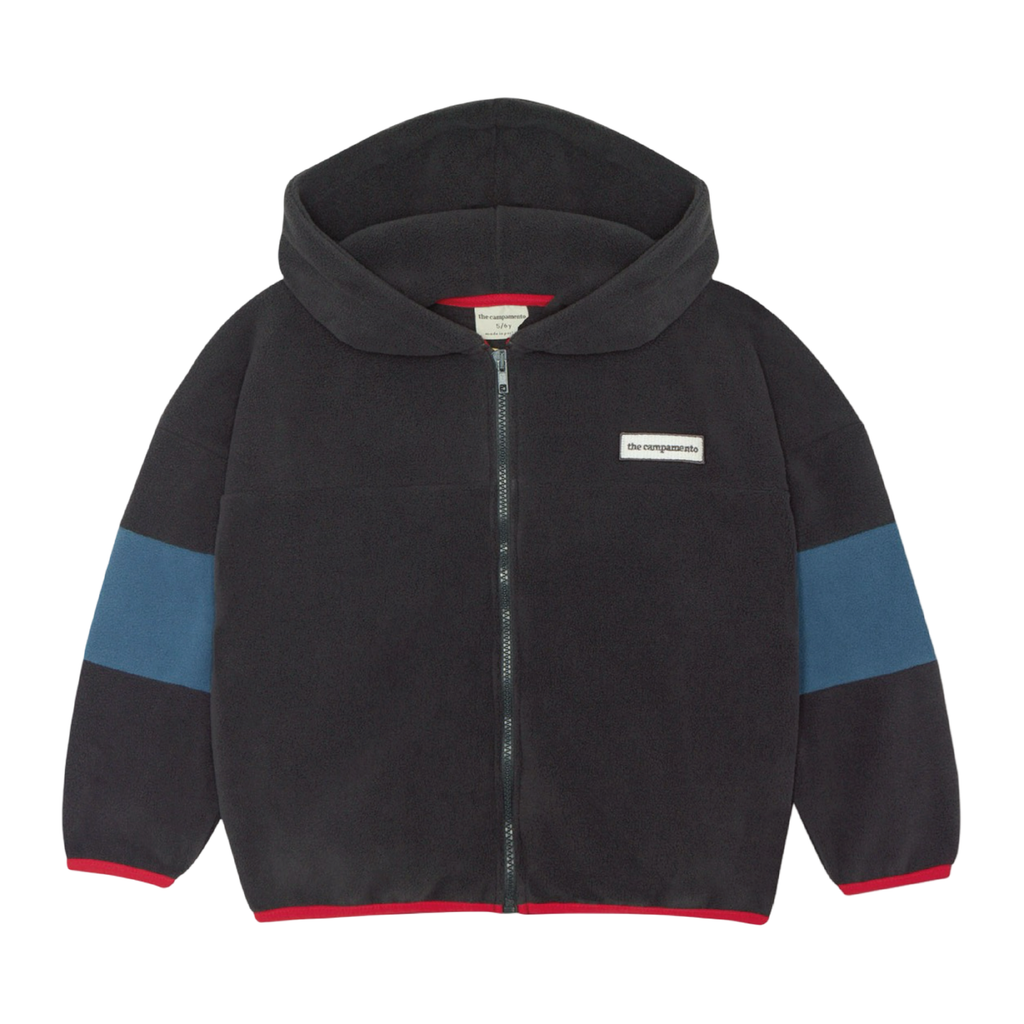 トップス the campamento GREY CONTRAST SWEATSHIRT The Campamento Grey Velour Sweatshirt - The Campamento