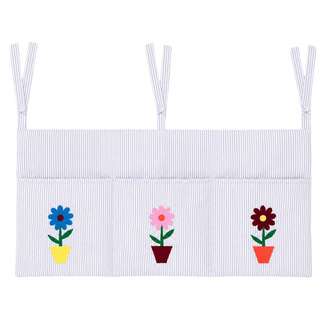 26 Paradis Crib Organizer - Embroidered Flowers