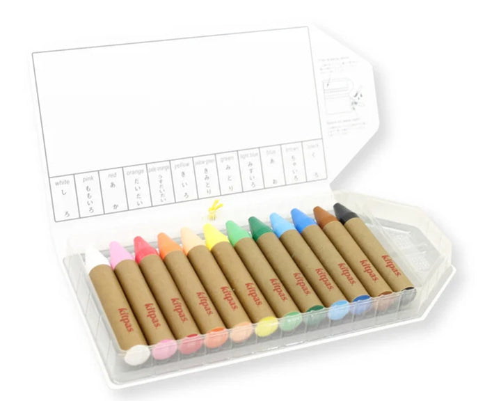 Rice Wax Window Crayons Large - 12 pack