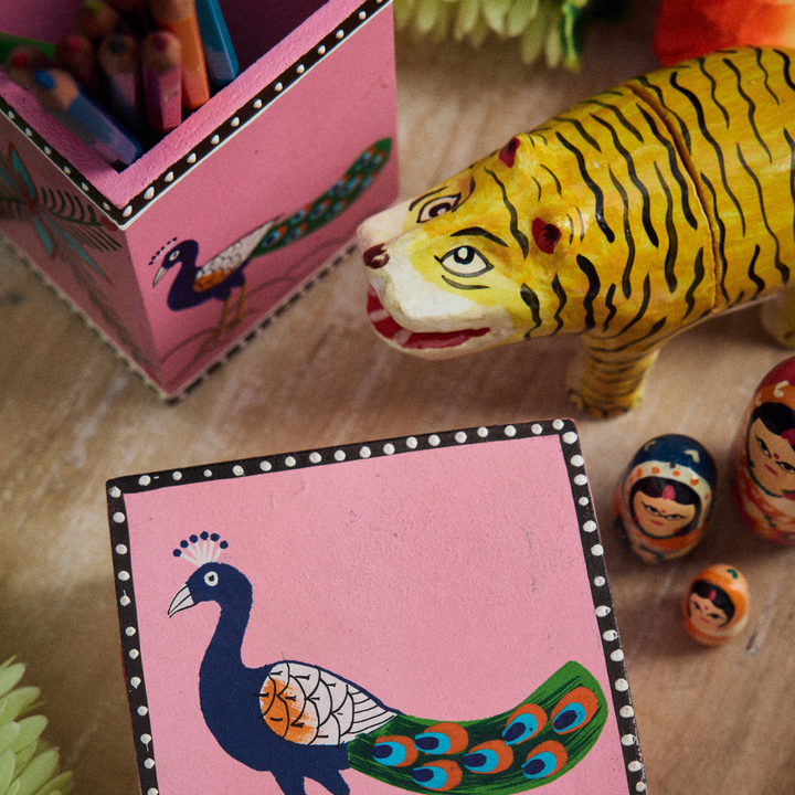 Papier-mâché Tiger Box