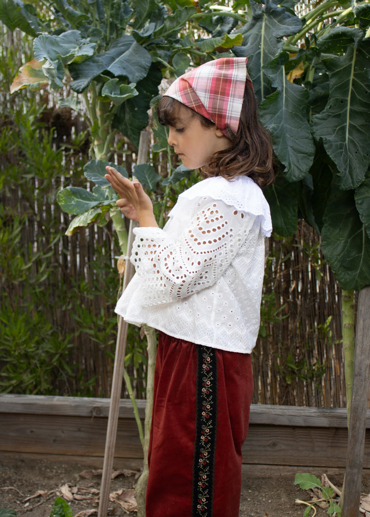 Atelier Zuzu Agnes Blouse Scallop Embroidery