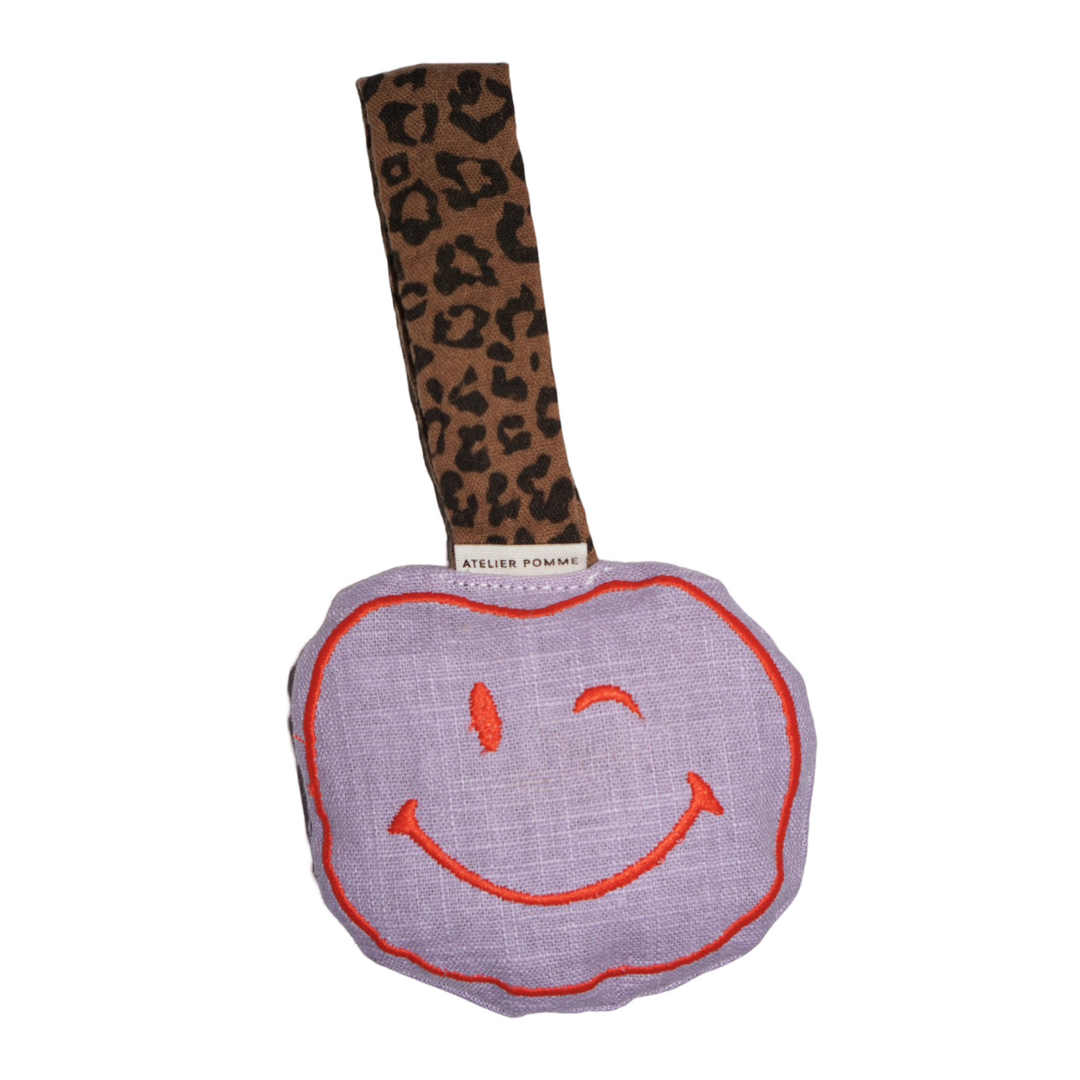 Atelier Pomme Apple Of My Eye Pacifier Cuddle Lilac Leopard - La Gentile Store