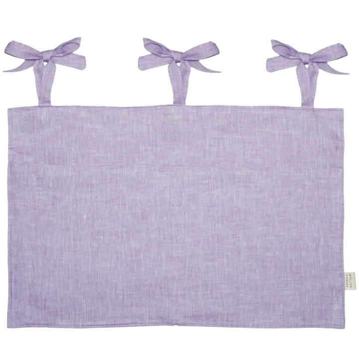 Atelier Pomme Linen Crib Organizer Lilac - La Gentile Store