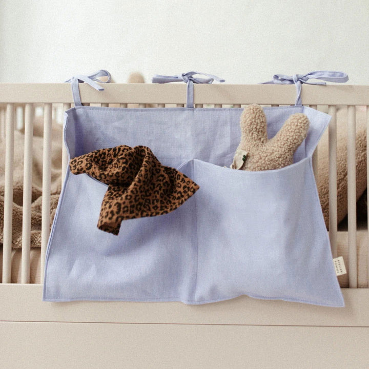 Atelier Pomme Linen Crib Organizer Lilac - La Gentile Store