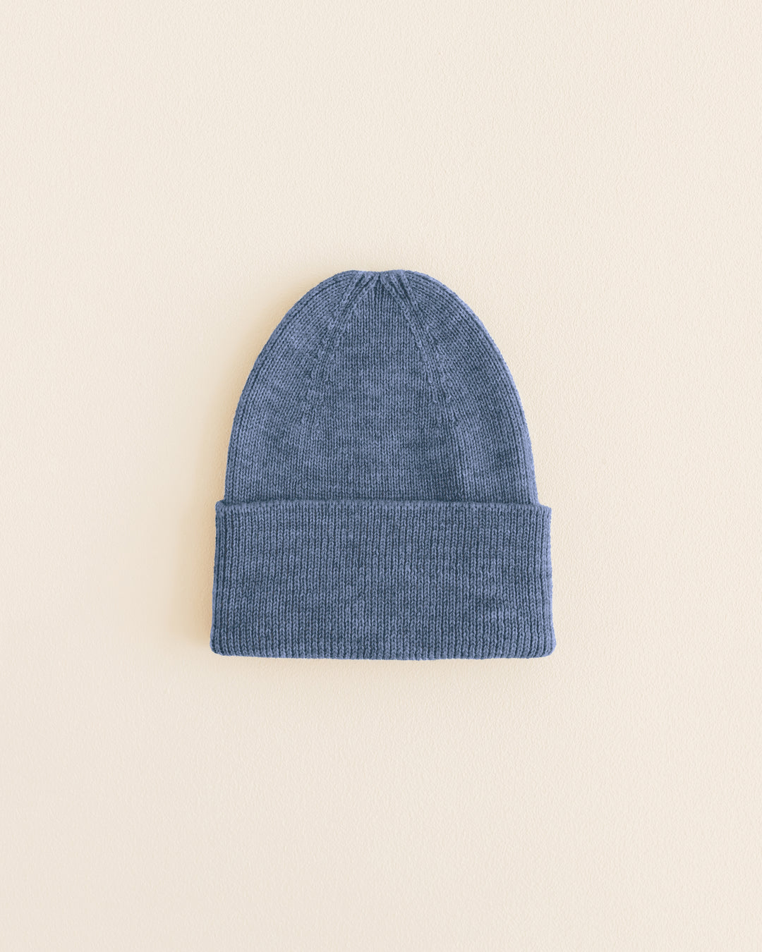 Hvid Fonzie Newborn Beanie Denim