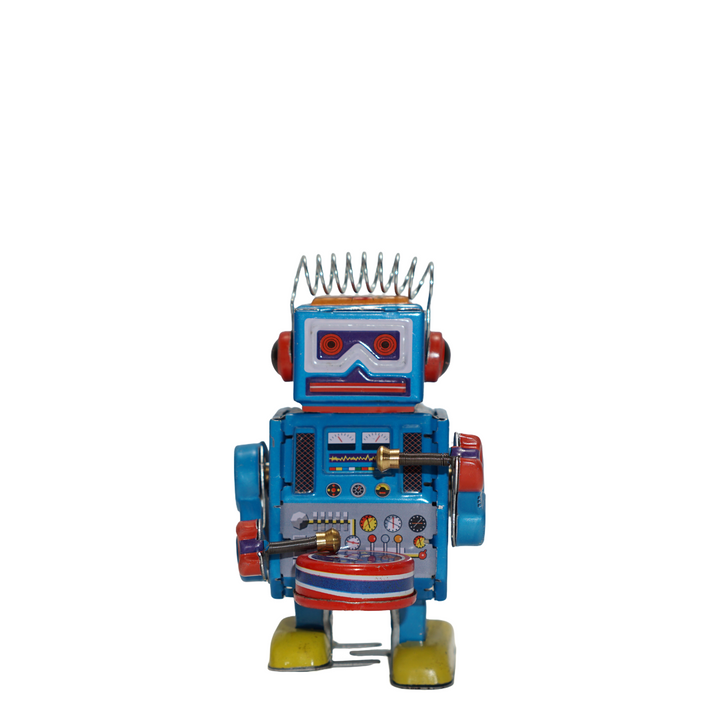 Wind-Up Robot Drummer